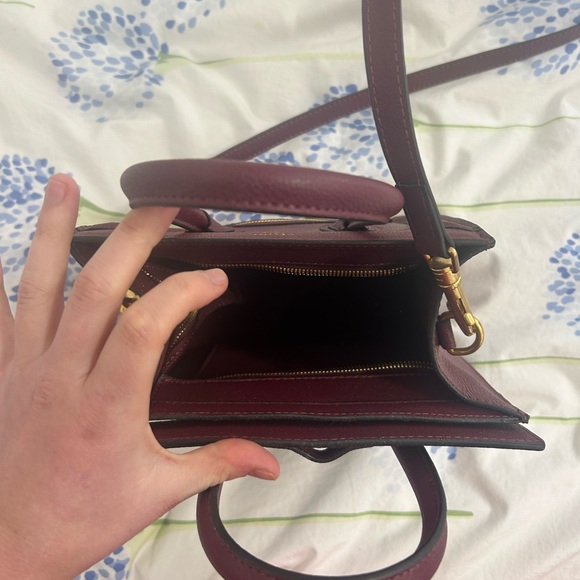 Deep red tote bag - Picture 2 of 4